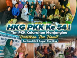 TP PKK Manjangloe Gelar Minum MMS Serentak Tekan Stunting