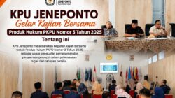 KPU Jeneponto Perkuat Pemahaman Regulasi PAW Melalui Kajian Bersama