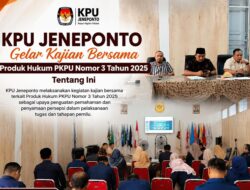 KPU Jeneponto Perkuat Pemahaman Regulasi PAW Melalui Kajian Bersama