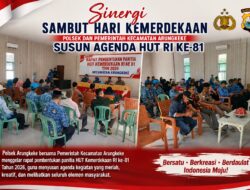 Polsek dan Pemcam Arungkeke Matangkan Persiapan HUT RI ke-81