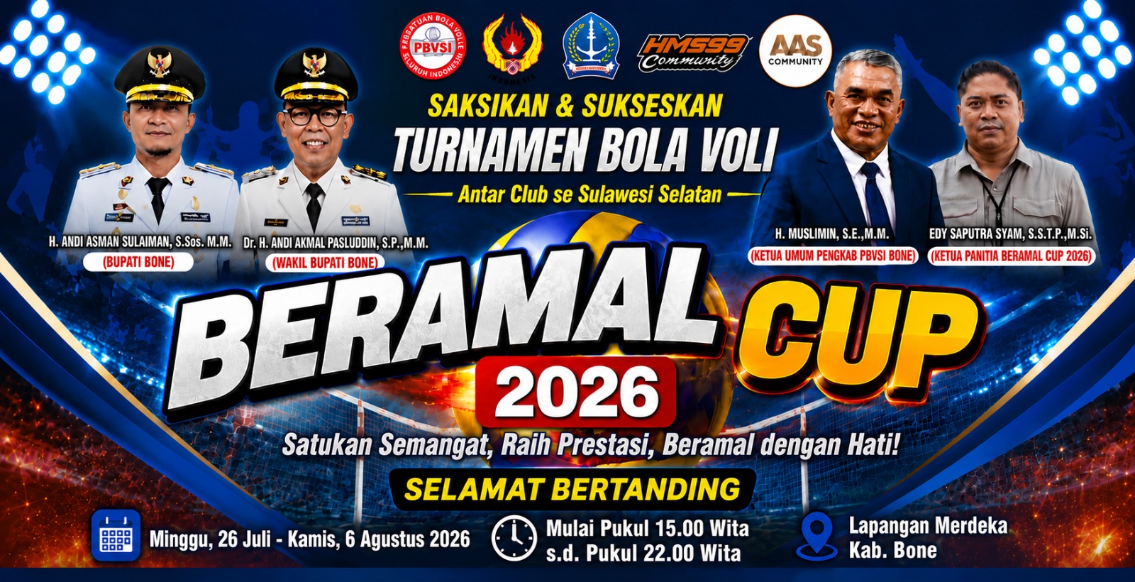 Beramal Cup 2026 Resmi Bergulir, Klub Voli Terbaik Sulsel Siap Adu Gengsi