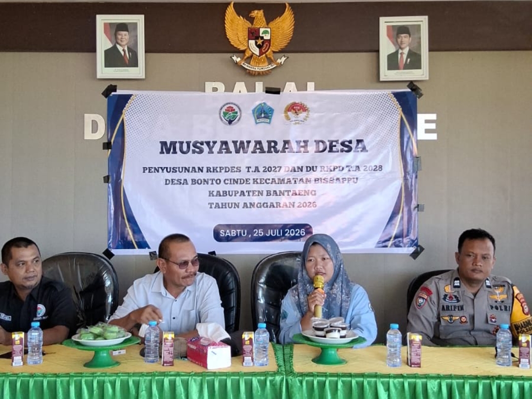 Warga Bonto Cinde Sampaikan Aspirasi dalam Musyawarah RKPDes 2027