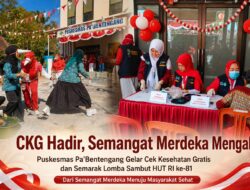 Semarak HUT RI ke-81 di Puskesmas Pa’Bentengang Gelar CKG