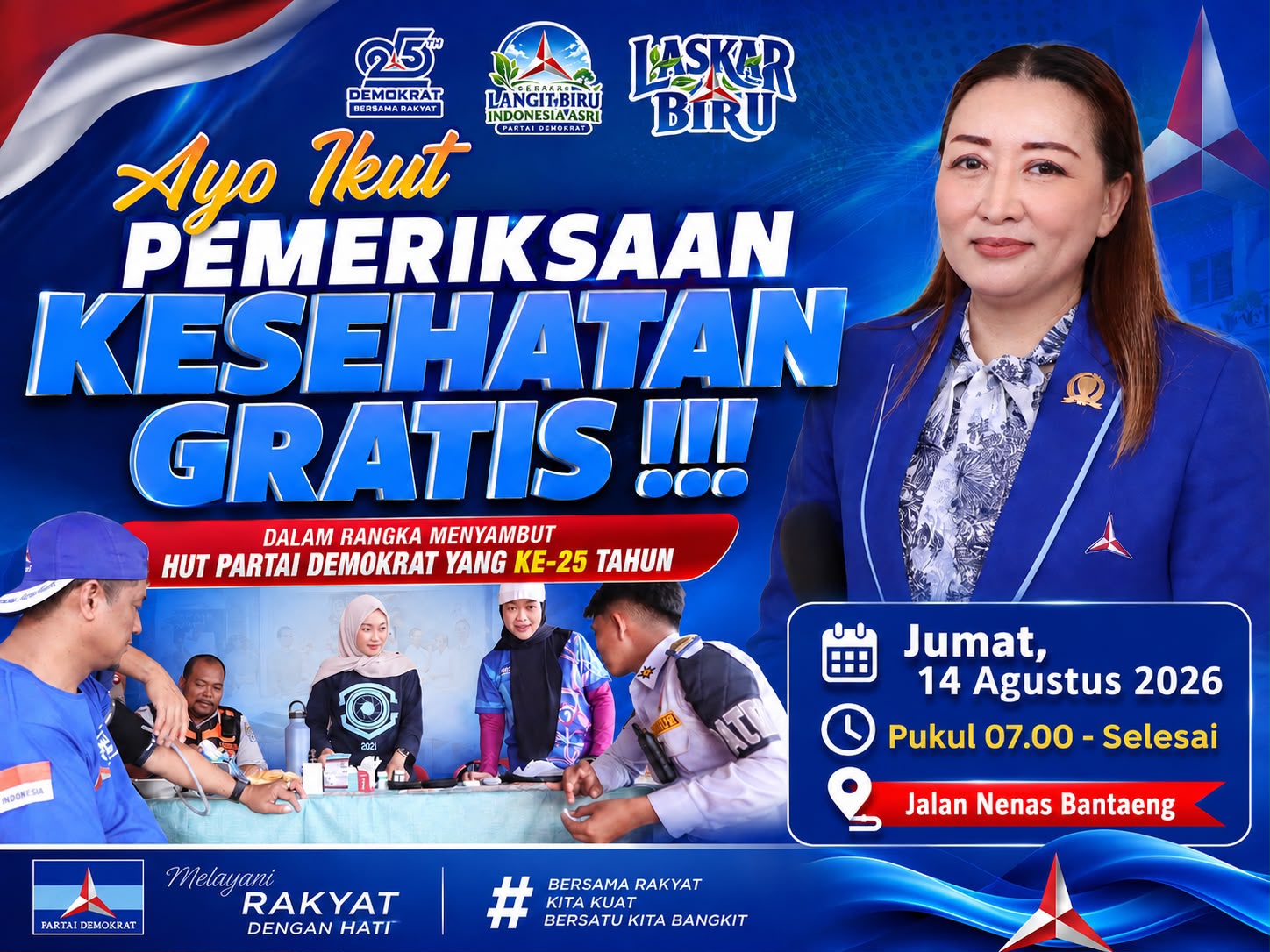 HUT ke-25 Demokrat, DPC Bantaeng Bergerak Jaga Lingkungan Tetap Asri dan Sehat
