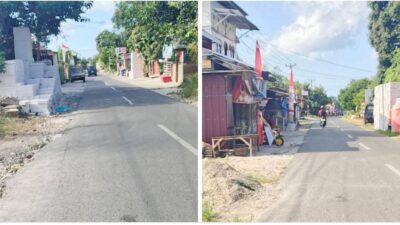 Tumpukan Bata di Dampang Dinilai Bahayakan Pengendara