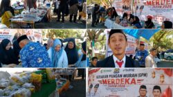 Warga Padati Stand Pangan Murah di HUT ke 81 RI Dinas Ketapang Jeneponto