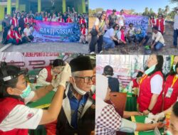 Cek Kesehatan dan Tanam Pohon, SMGT Sapa Warga Desa Lentu Jeneponto