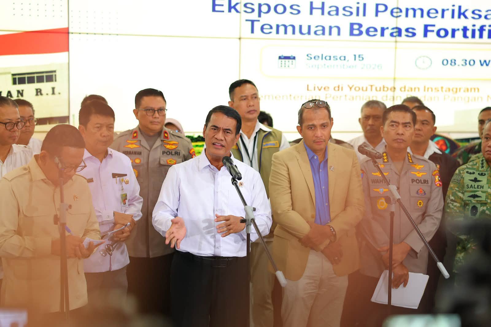 Mentan Amran Tarik 25 Beras Fortifikasi, Dugaan Rugi Rp89 T