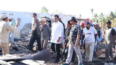 Duka Kebakaran di Sanrangen Bone, Andi Amar Turun Langsung Temui Warga Korban