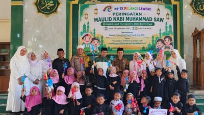 Masjid Jabal Nur dan KB-TK Pelangi Gelar Maulid Nabi