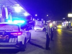 Sat Lantas Polres Jeneponto Gencar Patroli Blue Light Malam Cegah Balap Liar