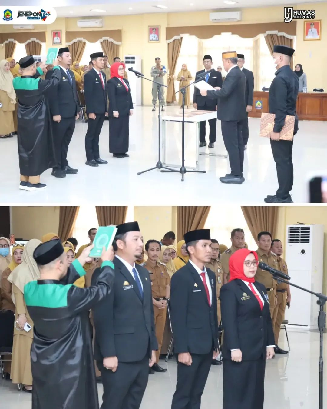 Tiga Pejabat Baru Dilantik Bupati Jeneponto, Begini Pesannya!