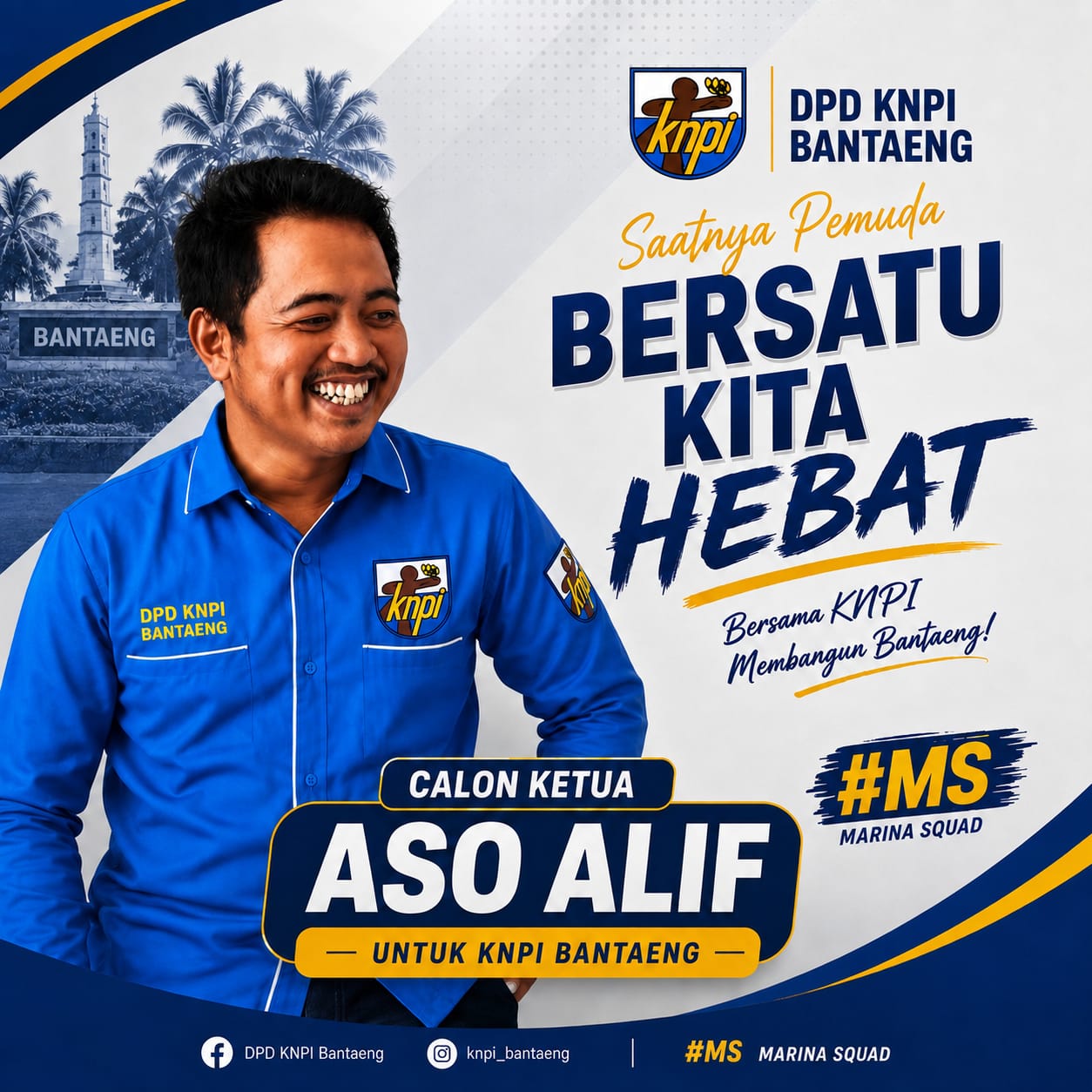 Aso Alif Siap Maju di Musda KNPI Bantaeng, Usung Kolaborasi dan Kemandirian Pemuda