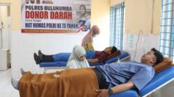 Sambut HUT Humas Polri ke-75, Polres Bulukumba Gelar Bakti Sosial