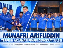 Appi Terpilih Sebagai Ketua Demokrat Sulsel disambut Teriakan Birukan Sulsel