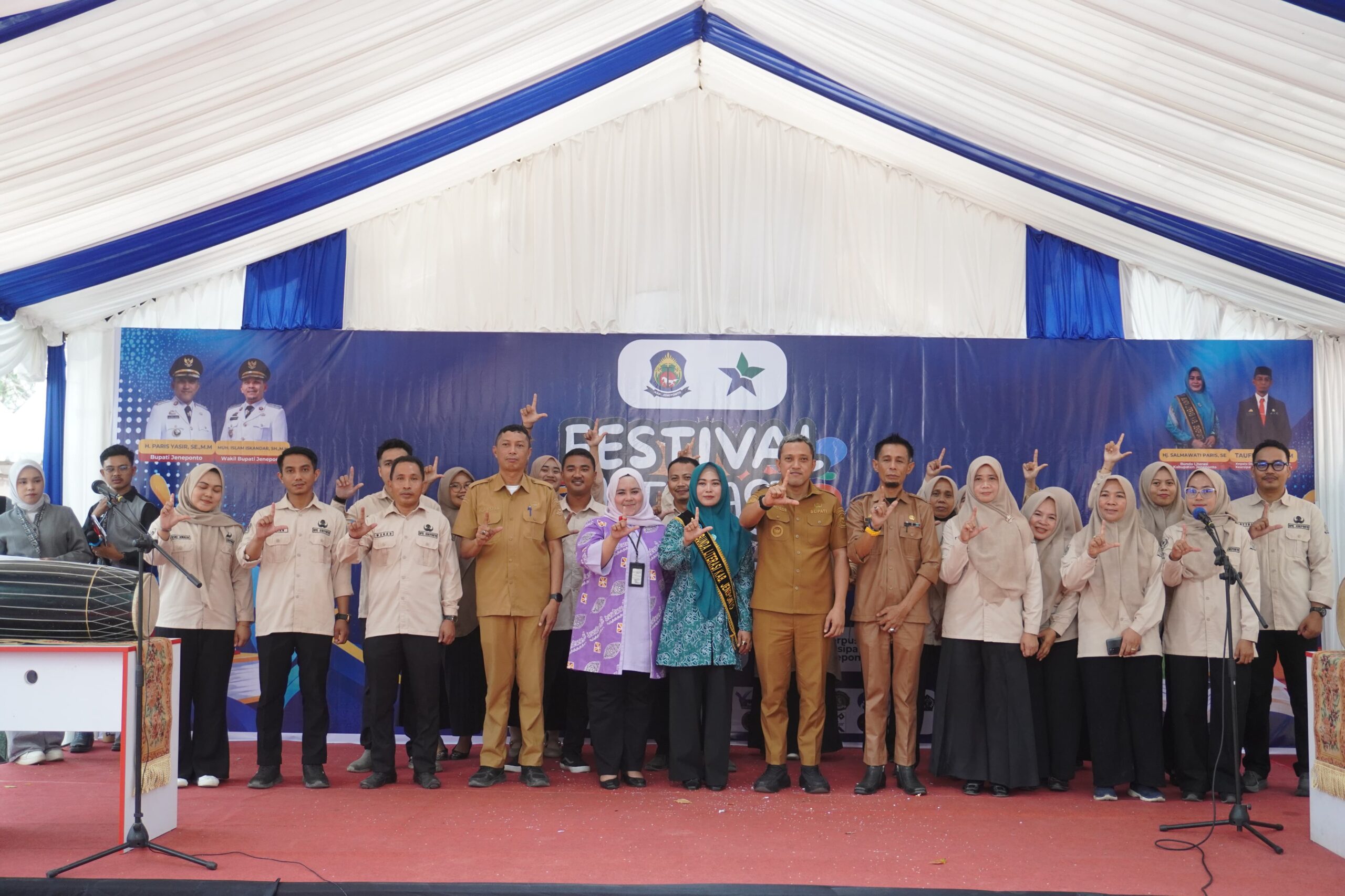 Paris Yasir Buka Festival Literasi, Jeneponto Perkuat Budaya Baca