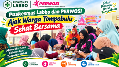 Puskesmas Labbo dan PERWOSI Ajak Warga Tompobulu Sehat Bersama