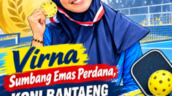 Virna Sumbang Emas Perdana, KONI Bantaeng Apresiasi Atlet Pickleball