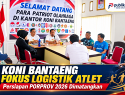 KONI Bantaeng Fokus Logistik Atlet, Persiapan PORPROV 2026 Dimatangkan